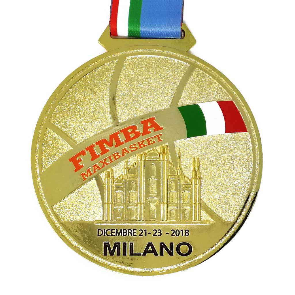 Medaglia premiazioni sportive con tricolore personalizzabile